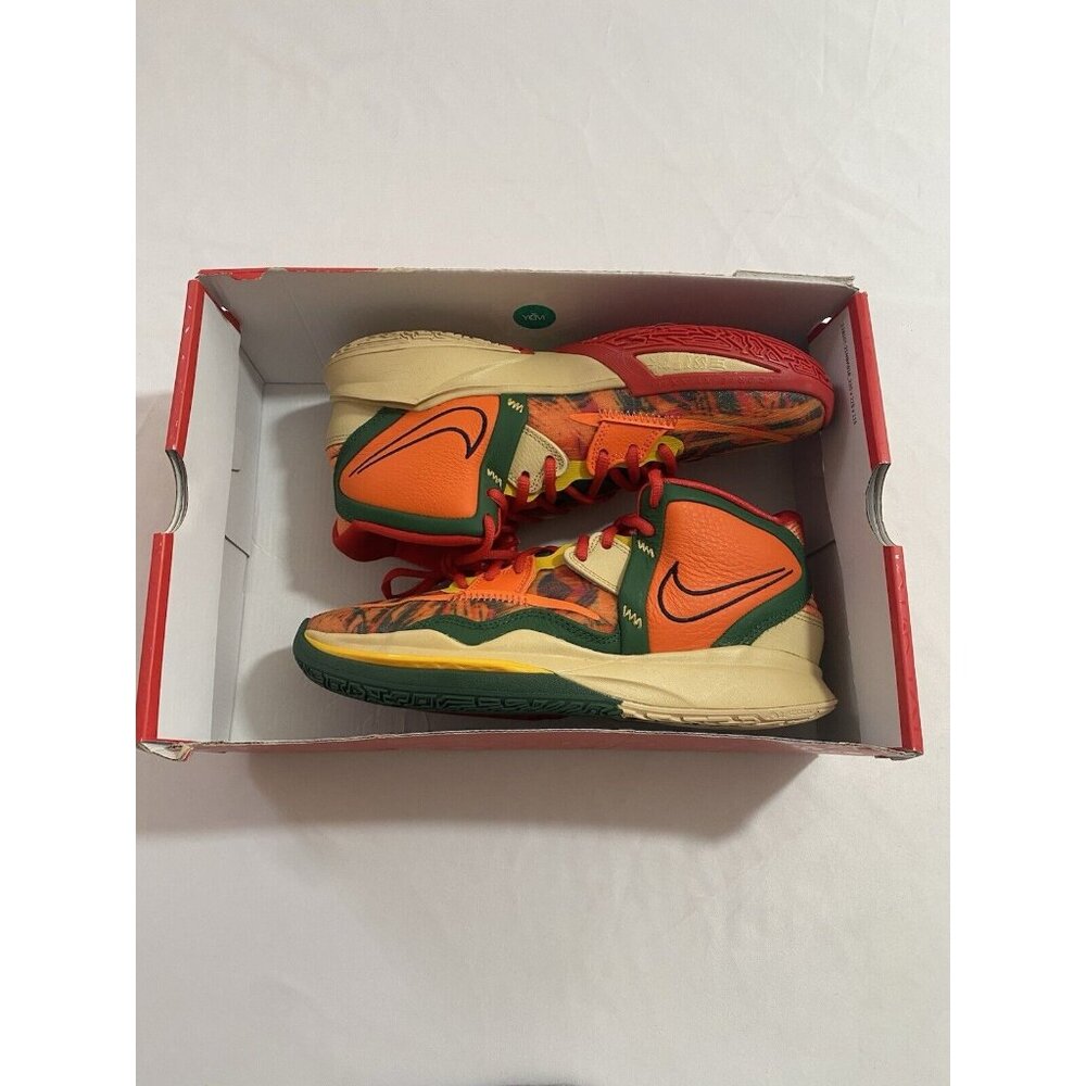New Mens Size 8 Orange Nike Kyrie Infinity Basketball Shoes DO9614 800